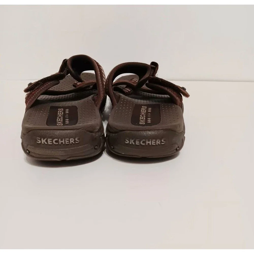 Skschers Reggae Brown Slip On Women's Sandals Sz 7.5